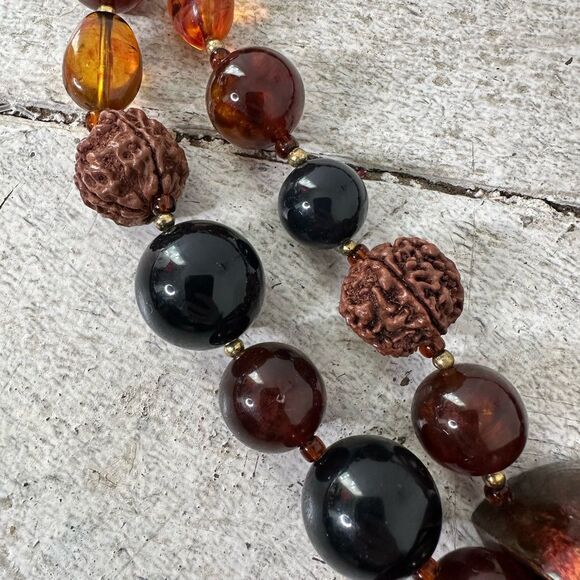 Vintage Rafael Sanchez 80s Art To Wear Necklace - Picture 4 of 7